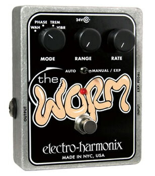 electro-harmonix The Worm 新品 フェイザー/トレモロ/ビブラート/モジュレーションワウ エレクトロハーモニクス ワーム Phaser/Tremolo/Vibrato/Modulation Wah Effector,エフェクター