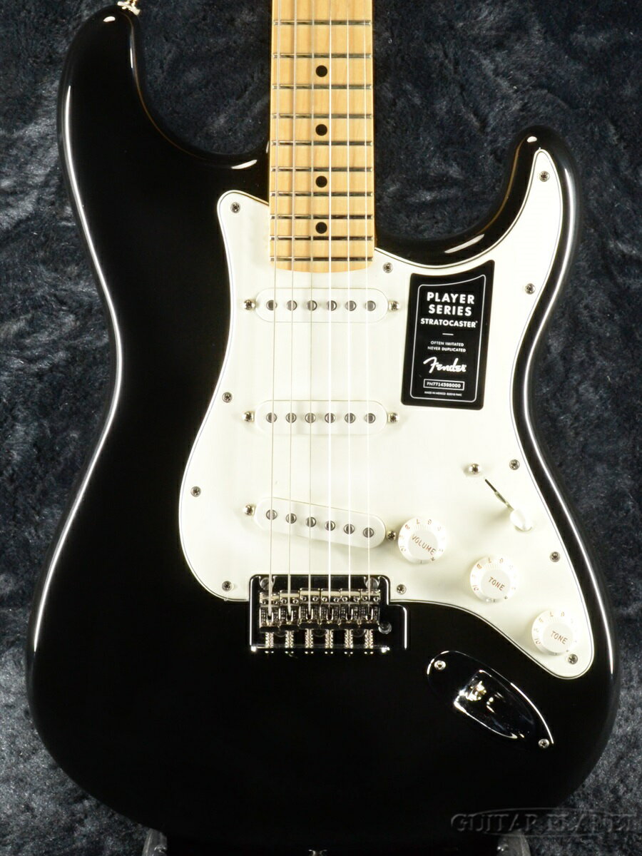 ギター, エレキギター Fender Player Stratocaster -Black Maple- ,Electric Guitar,