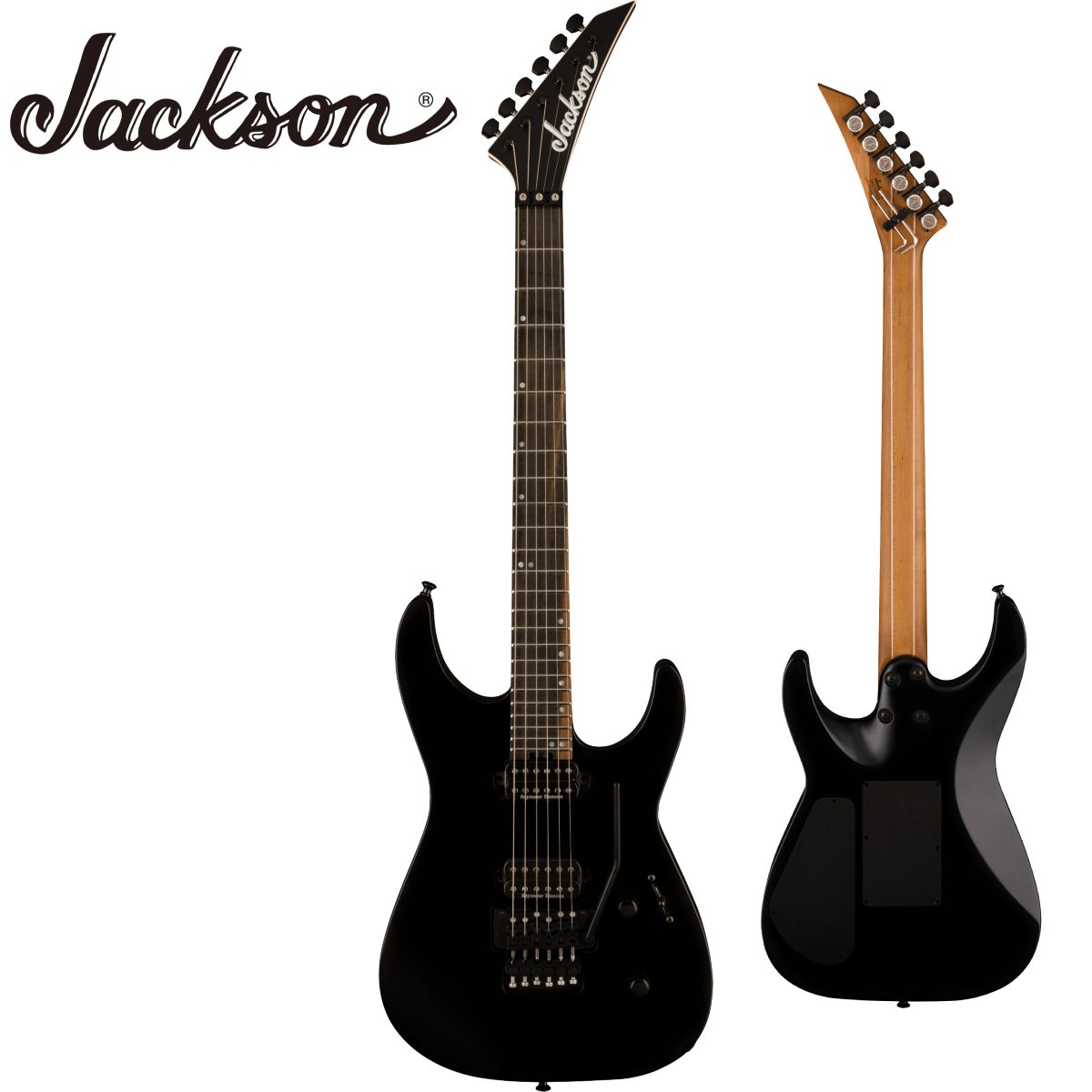 1980年に南カリフォルニアで生まれたJacksonブランドは、ハードロックやメタルの名手たちのニーズを取り入れた最初のブランドで、テクニカルでハイスピードな演奏に対応する機能を備えた楽器を提供し続けています。 Jacksonは、この40年間、ハイパフォーマンスギター＆ベースのジャンルに革命を起こし続け、業界を牽引するシュレッドマシンとしてメタル界を席巻してきました。Jackson American Seriesは、Jacksonの歴史的遺産における次の章の幕開けを象徴するシリーズで、ブランド初のMade in Corona, Californiaのフラッグシップ製品ラインとなります。 世界中のプレイヤーにインスピレーションを与えるように設計されたAmerican Series Virtuosoは、今日のハイスピードプレイヤーが求めるすべての基本機能を備えています。このモデルは、長時間にわたるプレイも快適にこなせるよう、アルダーボディに人間工学に基づいて設計された"ハンドシェイク"ヒールという新しい構造を採用しています。 5ピースのマルチラミネートキャラメライズドメイプル／メイプルネックは、24フレットまでしっかりとした安定性を提供するグラファイト補強ロッドを内蔵しボルトオンで固定されています。ロールドエッジ仕様の12〜16インチのコンパウンドラジアスのストリークエボニー指板は、ナット付近では丸みを帯び容易にコードやリフを弾くことができ、ネックポジションが上がるにつれてスピーディーなソロ弾きができるようデザインされています。Luminlayサイドドットは、暗いステージでも容易にフレットポジションを視認することができ、ヒールマウントのトラスロッド調整ホイールは、素早いネック調整を可能にします。 HH構成を採用し、ブリッジにSeymour Duncan JB TB-4ハムバッカーを搭載し、高出力でパワフルなローエンドを鳴らし切り、ネックにはSeymour Duncan '59 SH-1Nピックアップを搭載し、ガラスのようなハイエンドと抜けの良いミッドレンジで多ジャンルをカバーする多彩なトーンを生み出します。コントロールは、5ウェイスイッチングと、ボリュームとトーンのドームノブで構成されています。 さらに、Floyd Rose 1500 Series Double Lockingトレモロ、Gotoh MG-Tロッキングチューナー、Dunlop Dual Lockingストラップボタンなど、プレミアムな機能を搭載しており、大胆でアグレッシブな演奏にも対応できるような信頼できるチューニングを実現しています。 Jackson American Series Virtuosoは、Mystic Blue、Satin Black、Satin Shell Pink、Specific Oceanの4色展開で、マッチングバウンドポインティヘッド、ブラックハードウェアを備えています。 【Specification】 ヘッドストック：Jackson Pointed 6-In-Line ヘッドストックバインディング ネック：5-Piece Caramelized Maple/Maple/Caramelized Maple/Maple/Caramelized Maple ネックフィニッシュ：Hand-Rubbed Satin Urethane ネック：Bolt-On with Graphite Reinforcement ネックの太さ：.755@3rd - .815@12th フィンガーボードラジアス：12"-16" Compound Radius (304.8 mm to 406.4 mm) フィンガーボードの素材：Streaked Ebony ポジションインレイ：Mother of Pearl Offset Dot サイドドット フレット数：24 トラスロッド：Dual-Action with Wheel トラスロッドナット：Heel-Mount Truss Rod Adjustment Wheel ナット：Floyd Rose 1500 Series Locking ナット幅：1.6875" (42.86 mm) ナットの素材：Floyd Rose 1500 Series Locking ボディ：Alder ボディフィニッシュ：Satin ボディシェイプ：Virtuoso ボディ素材：Alder ブリッジ：Floyd Rose 1500 Series Double-Locking Tremolo ピックアップカバー：Black コントロールノブ：Dome-Style SWITCH TIP：Black ハードウェアフィニッシュ：Black チューニングマシーン：Gotoh MG-T Locking ストリング：Nickel Plated Steel (.009-.042 Gauges) トレモロアーム：Floyd Rose 1500 Series Locking ストラップボタン：Dunlop Dual-Locking ブリッジピックアップ：Seymour Duncan JB TB-4 Direct Mount ネックピックアップ：Seymour Duncan '59 SH-1N Direct-Mount ピックアップコンフィギュレーション：HH コントロール：Volume, Tone スウィッチ：5-Position Blade: Position 1. Bridge, Position 2. Bridge Outer Coil and Neck Inner Coil, Position 3. Bridge and Neck, Position 4. Bridge Inner Coil and Neck Outer Coil, Position 5. Neck 付属品：正規保証書,セミハードケース /_/_/_/♪出荷前調整のご要望承ります♪_/_/_/_/ ギタープラネットではご注文頂いた商品は 新品中古問わず検品・調整してから出荷致します。 弦高などの細かなセッティング等、お好みに 合わせての調整も可能ですので、お気兼ねなく お申し付けくださいませ。 /_/_/_/_/_/_/_/_/_/_/_/_/_/_/_/_/_/_/_/_/_/_ お問い合わせ:03-3259-0031