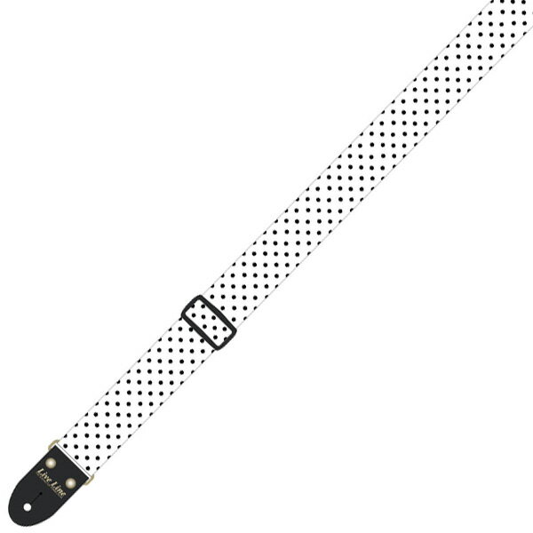 Live Line LS2000WBW ウォーターボール(水玉)/ホワイト ギターストラップ[ライブライン][Guitar Strap][水玉][White,白][ギター/ベース..