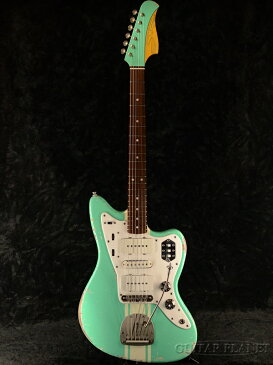 【当店カスタムオーダー品】Shelton Galaxy Flite III -Seafoam Green Pearl with Olympic White Stripe- 新品[シェルトン][Jazzmaster,ジャズマスタータイプ][グリーン,緑][Electric Guitar,エレキギター]