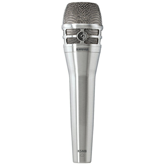 【正規品】SHURE KSM8 Dualdyne ニッケル 新品 ボーカル用ダイナミックマイク[シュアー][Nickel,Silver,シルバー,銀][Wired Dynamic Microphone][KSM8/N]