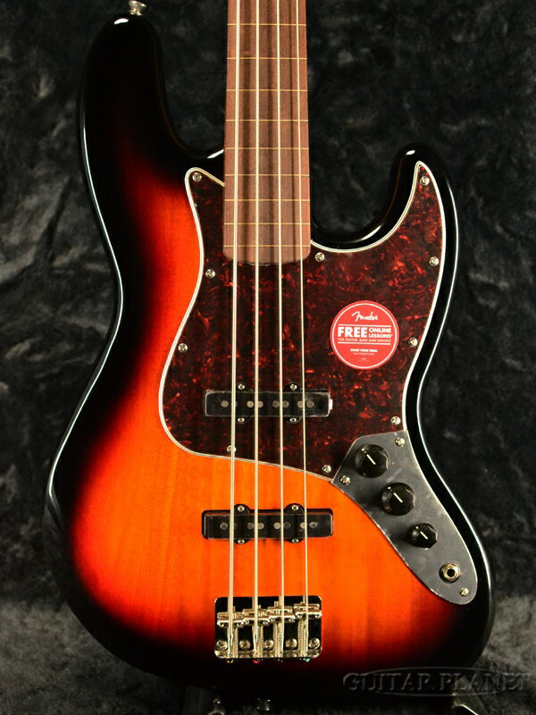 Squier Classic Vibe 60s Jazz Bass Fretless -3 Color Sunburst- 新品 3カラーサンバースト スクワイヤー ジャズベース フレットレス Electric Bass,エレキベース