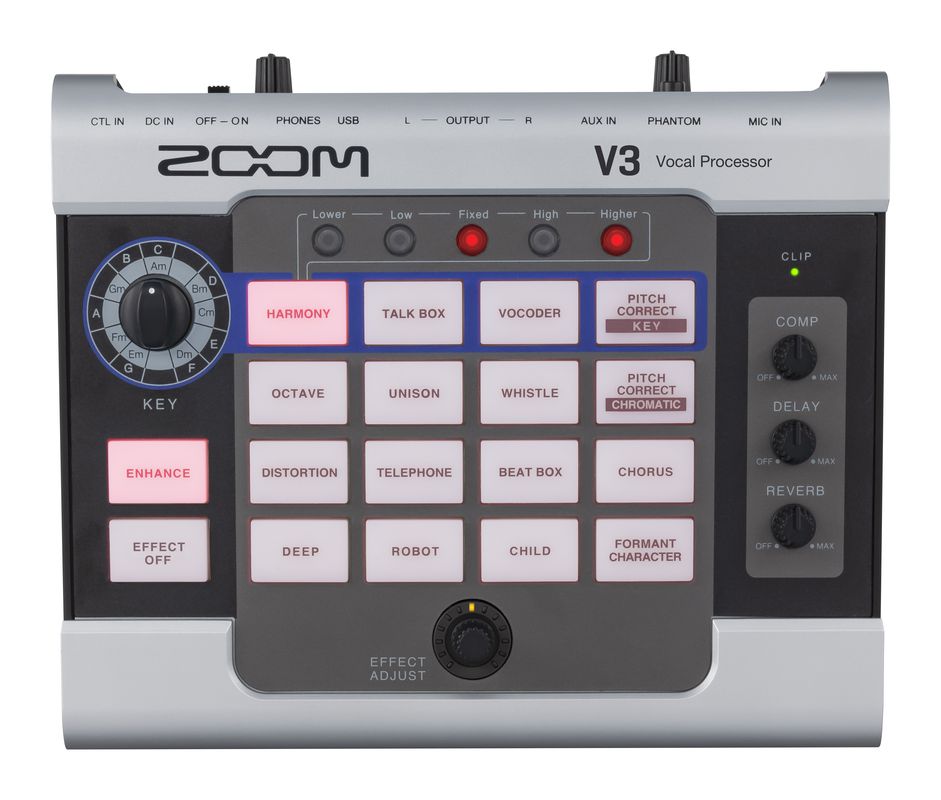 ZOOM V3 Volal Processor 新品 ズーム ボーカルプロセッサー エフェクター ボイス チェンジャー