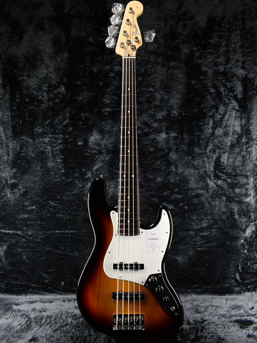 Fender Made In Japan Hybrid II Jazz Bass V -3-Color Sunburst / Rosewood- フェンダージャパン ハイブリッド ジャズベース サンバースト 5弦 Electric Bass,エレキベース