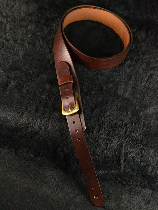 Bear Straps Slimline Classic Brown / Brass 新品 [ベアストラップ][ブラウン,ゴールド][Leather Strap,レザーストラップ,革][ギター/ベース用]