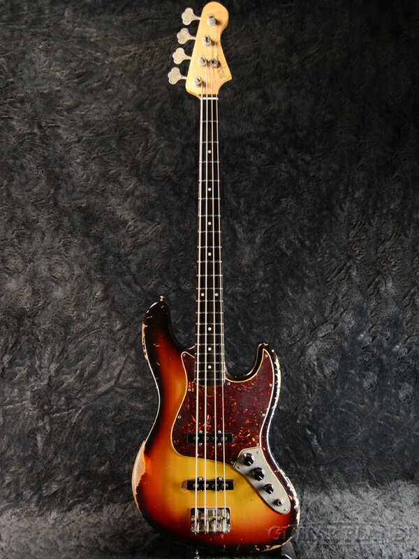 Bluesman Vintage Eldorado -3 Tone Sunburst- 新品[ブルースマン][Jazz Bass,ジャズベース][Relic,Aged,レリック,エイジド][サンバースト][Electric Bass,エレキベース]