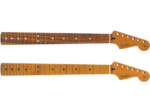 Fender Roasted Maple Stratocaster Neck -Jumbo Frets / Flat Oval Shape- 新品 フェンダー ストラトキャスター Mexico,メキシコ製 ネック Pau Ferro,ローステッド,メイプル,パーフェロー ギターパーツ