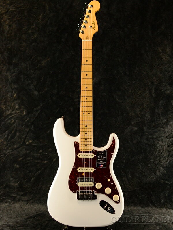 Fender USA American Ultra Stratocaster HSS -Arctic Pearl / Maple- 新品 フェンダー アメリカンウルトラ White,アークティックパール,白 メイプル ストラトキャスター Electric Guitar,エレキギター