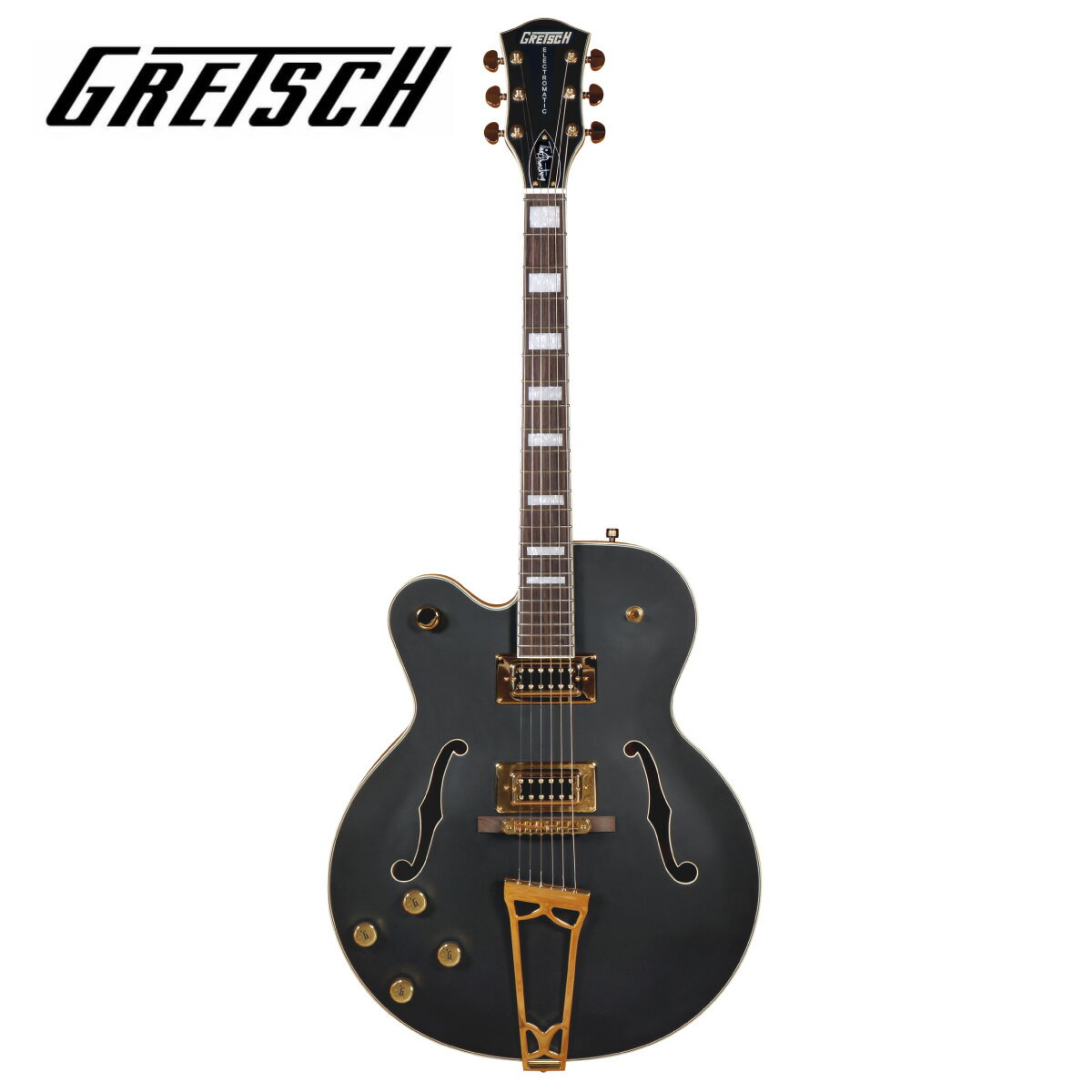 Gretsch G5191BK Tim Armstrong Signature Electromatic Hollow Body Left-Handed Gold Hardware -Flat Black- 新品 グレッチ エレクトロマチック フルアコ Black,ブラック,黒 Lefty,レフティ,レフトハンド,左利き Electric Guitar,エレキギター