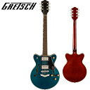 Gretsch G2655 Streamliner Center Block Jr. Double-Cut with V-Stoptail -Midnight Sapphire- 新品 グレッチ ストリームライナー Blue,ブルー,青,ミッドナイトサファイア セミアコ Electric Guitar,エレキギター