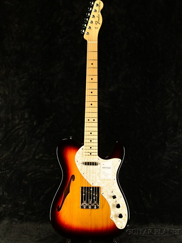 Fender Made In Japan Heritage 60s Telecaster Thinline -3-Color Sunburst- 新品[フェンダージャパン][ヘリテージ][サンバースト][テレキャスターシンライン][Electric Guitar,エレキギター]