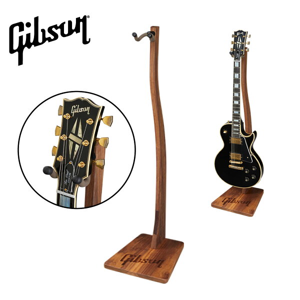 GibsonHandcraftedWoodenGuitarStand-Walnut-新品ギタースタンド ギブソン ウォルナット