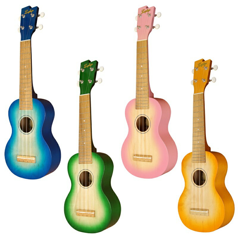 ZEPHYR No.22  ץΥ[ե][Blue,Green,Pink,Yellow,֥롼,꡼,ԥ,,,,,][Soprano Ukulele]