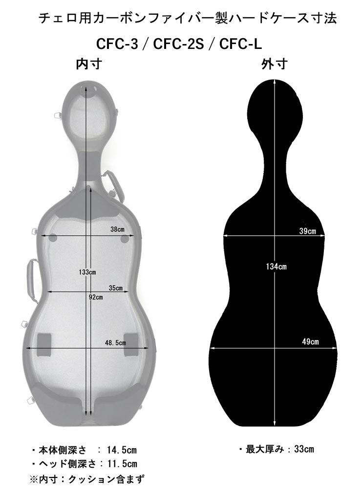 Carbon mac �����ܥ�ޥå��饤�� CFC-L ���� �������ѥϡ��ɥ����� ���ƥ�[�����ܥ�ޥå�][Cello][Hard Case][CFCL]