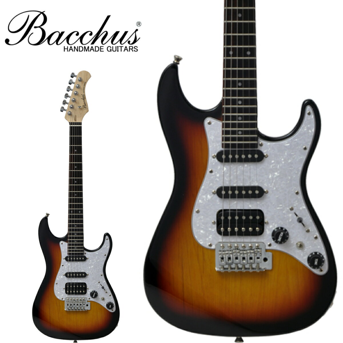 Bacchus / GS-Mini -3TS- / 新品[バッカス][Stratocaster,ストラトキャスタータイプ][Sunburst,サンバースト][Electric Guitar,エレキギター]