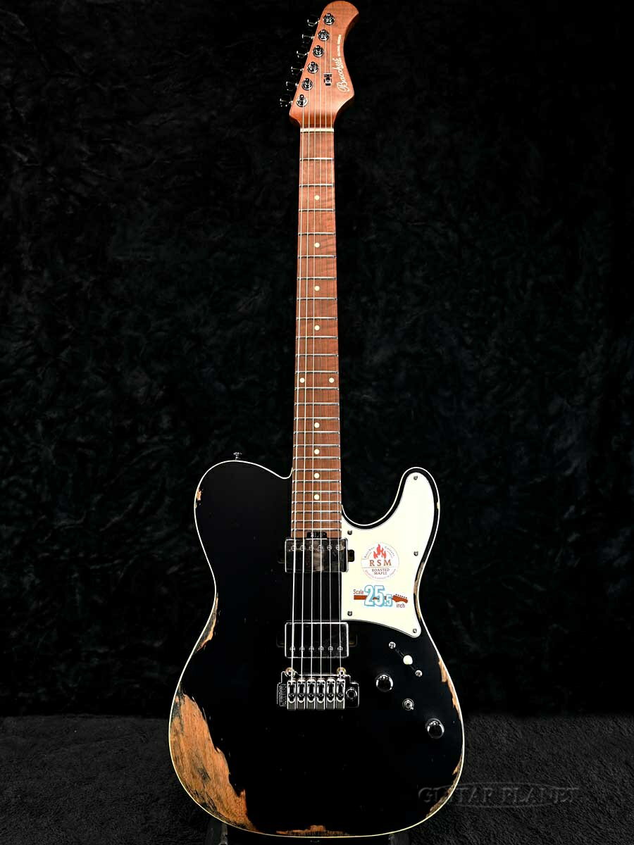 Bacchus Global Series TACTICS24-AGED/RSM BLK-AGED 新品 バッカス Telecaster,テレキャスター Black,ブラック,黒 Roasted Maple,ローステッドメイプル Electric Guitar,エレキギター