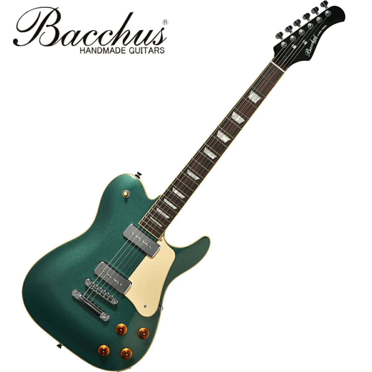 テレキャスター telecaster バッカス メタリックグリーン エレキギター 楽天市場】bacchus バッカス テレキャスター(カラーグリーン