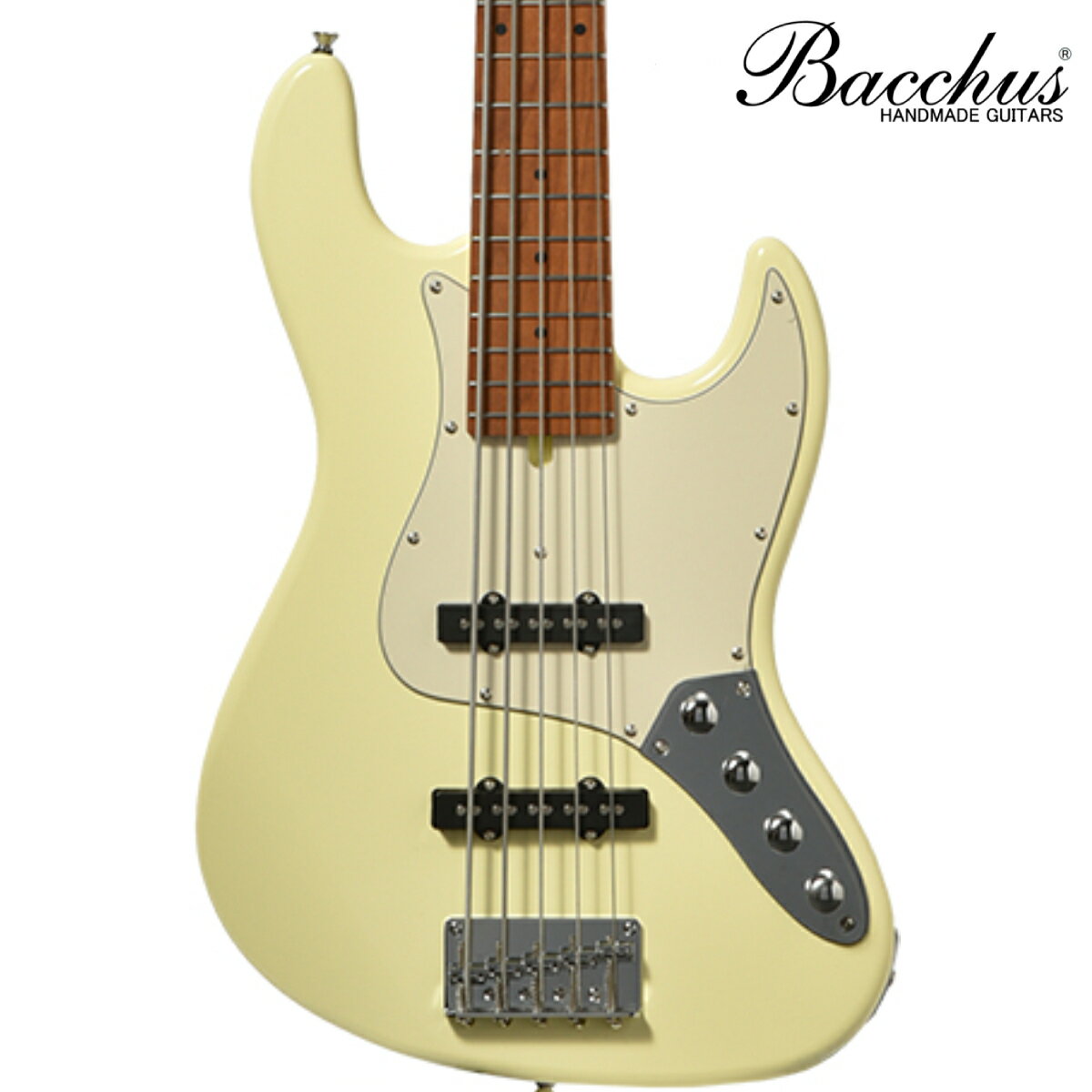 Bacchus / Universe Series WJB5-1DX-AC RSM/M -OWH (Olympic White)- / 新品[初心者向け][バッカス][White,ホワイト,白色][Jazz Bass,ジャズベースタイプ][5弦,5Strings][アクティブベース]