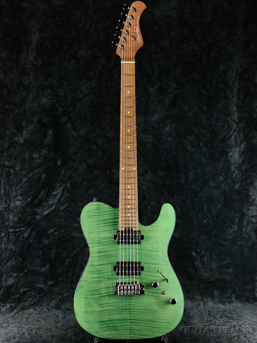 【コイルタップ機能搭載モデル】Bacchus Global Series TACTICS24-FM/RSM -ST-SFG- 新品 バッカス Telecaster,テレキャスター Guitar,ギター Green,グリーン,緑