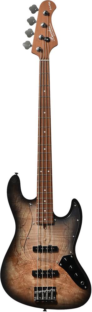 Bacchus / Japan Tune-up Series / WL4-SPM RSM/M BLKS-B(Black Satin-Burst) 新品 ブラックサテンバースト[バッカス][WL4SPM][スポルテッドメイプル][Electric Bass,エレキベース]