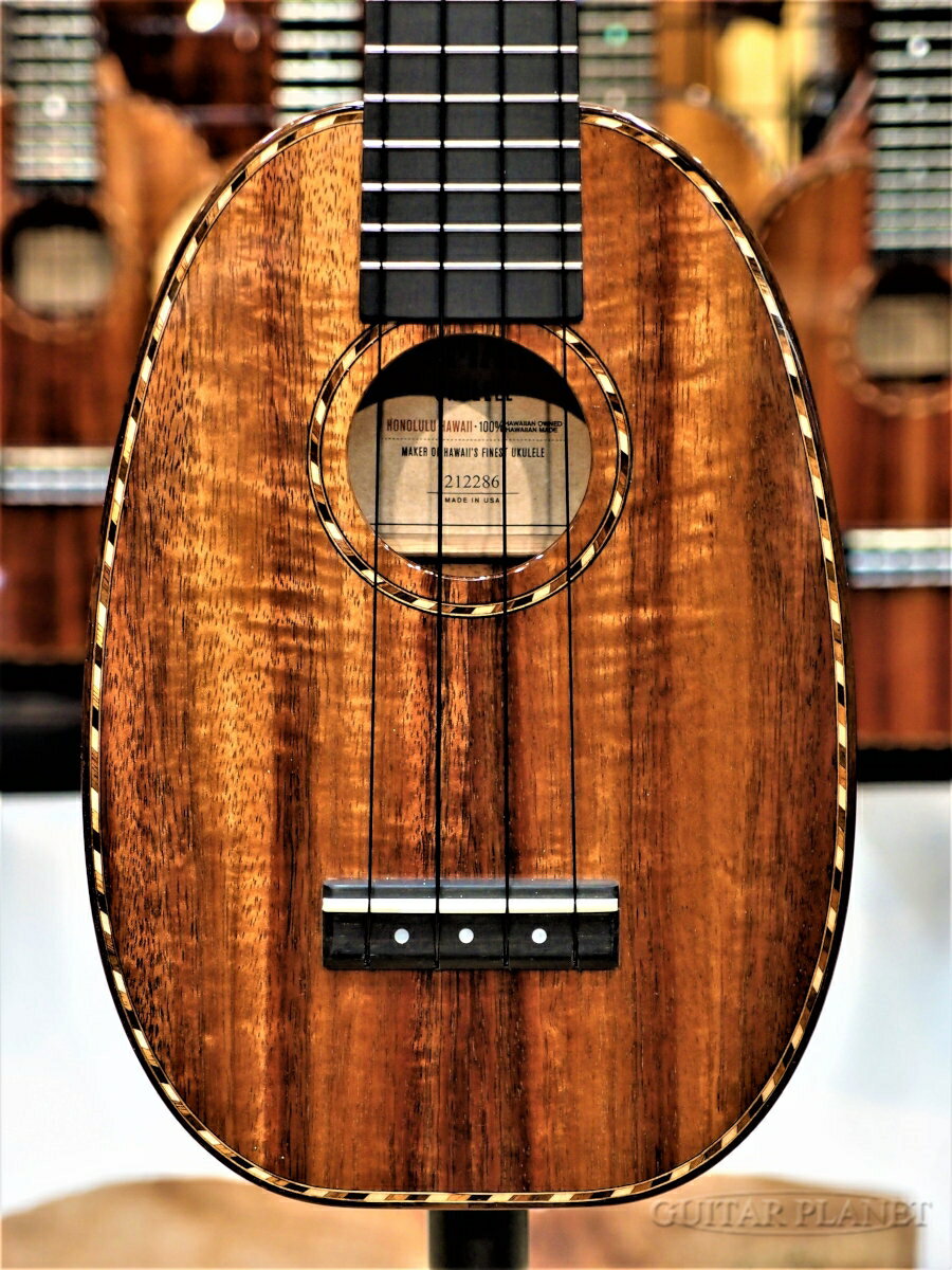 Kamaka HP-1LD Pineapple Long Neck Deluxe #212286 新品 ソプラノ/ロングネック/デラックスモデル[カマカ][Soprano,Long Neck][パイナップル][Ukulele,ウクレレ][HP1LD][Hawaiian Koa,ハワイアンコア]