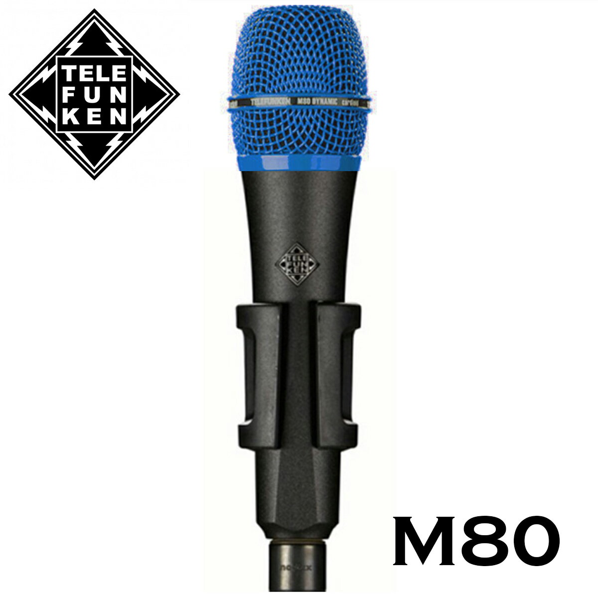 TELEFUNKEN Dynamic Series M80 ブラック/ブルー 新品 テレフンケン Dynamic Mic,ダイナミックマイク Microphones,マイクロフォン