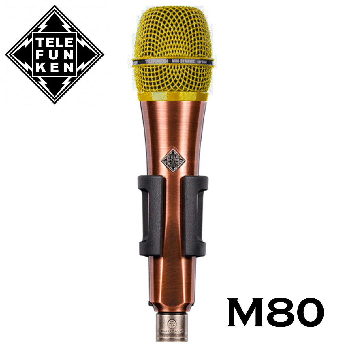 TELEFUNKEN Dynamic Series M80 カッパー/イエロー 新品[テレフンケン][Dynamic Mic,ダイナミックマイク][Microphones,マイクロフォン]