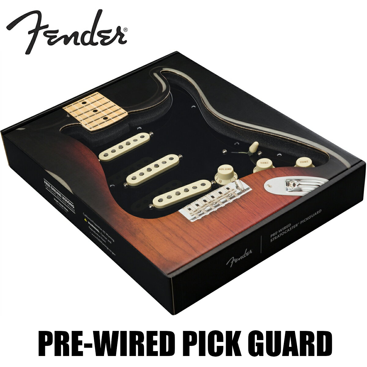 Fender Pre-Wired Strat Pickguard Custom Shop Fat 50's SSS -Black / 11 Hole PG- 新品[フェンダー][ピックガード][ギターパーツ,リプレイスメントパーツ]