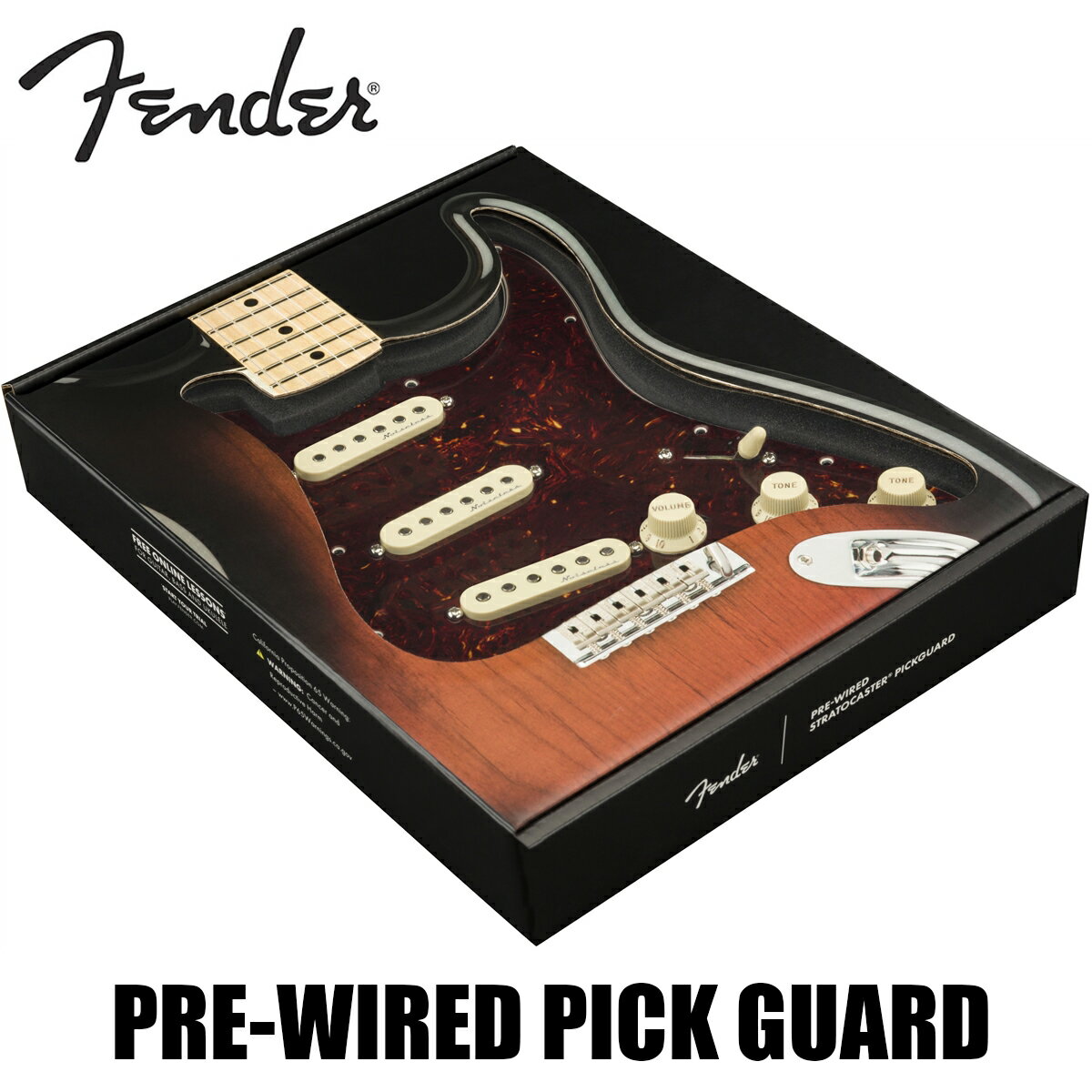 Fender Pre-Wired Strat Pickguard Hot Noiseless SSS -Tortoise Shell / 11 Hole PG- 新品[フェンダー][ピックガード][ギターパーツ,リプレイスメントパーツ]