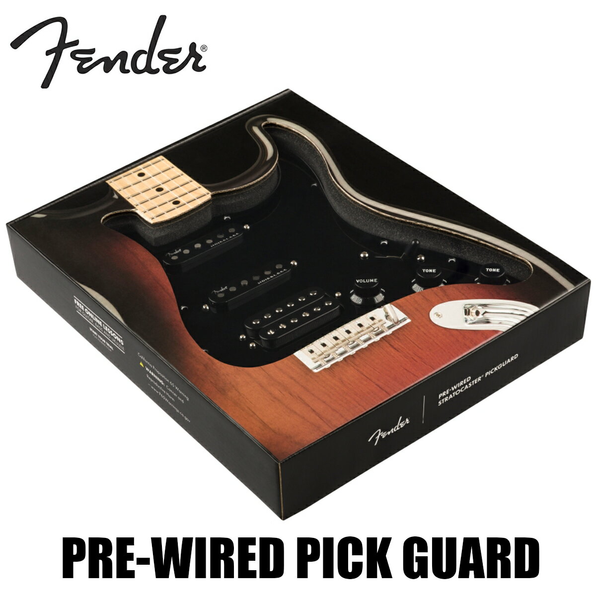 Fender Pre-Wired Strat Pickguard Shawbucker Bridge / Gen 4 Noiseless Neck / Middle HSS -Black / 11 Hole PG- 新品[フェンダー][ピックガード][ギターパーツ,リプレイスメントパーツ]