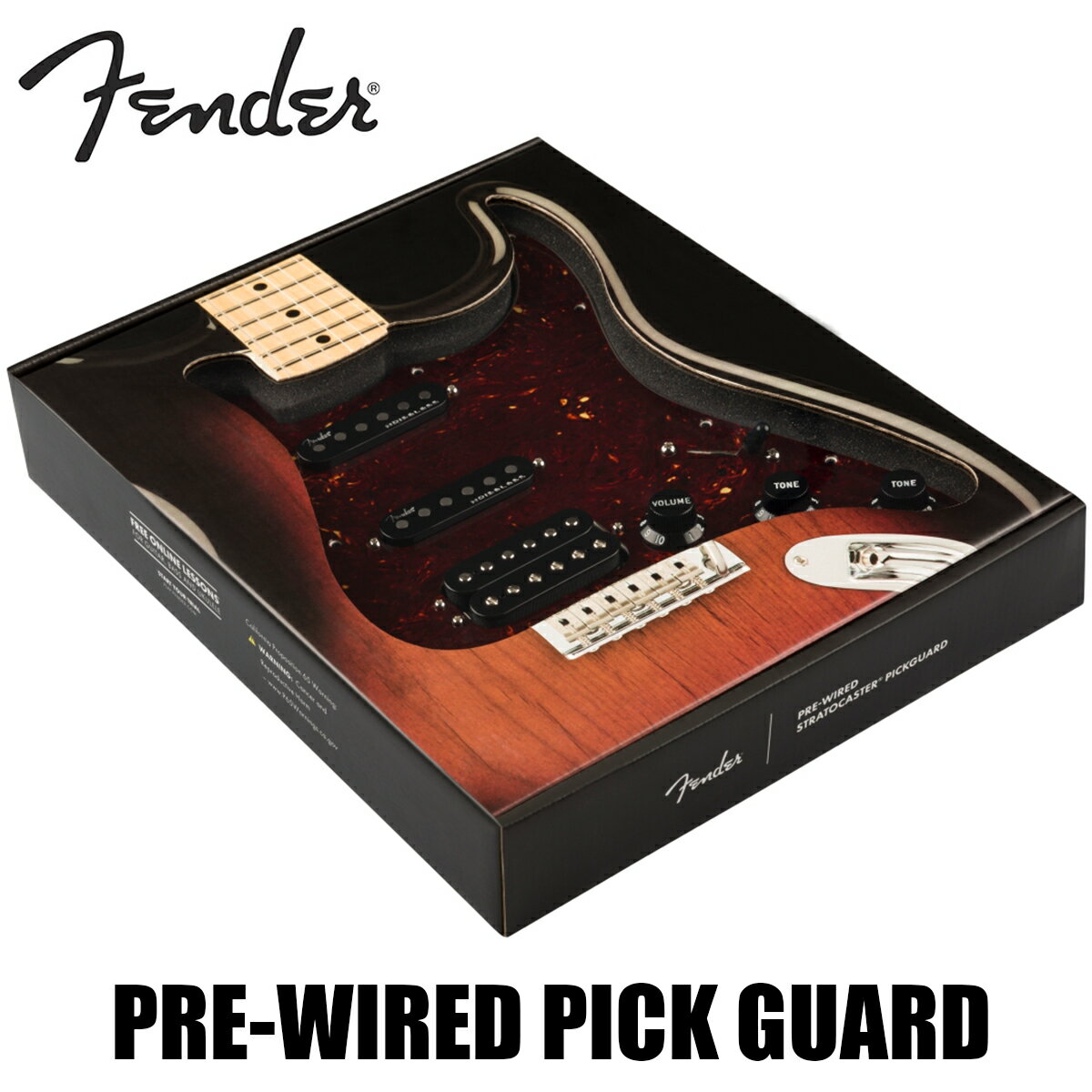 Fender Pre-Wired Strat Pickguard Shawbucker Bridge / Gen 4 Noiseless Neck / Middle HSS -Tortoise Shell / 11 Hole PG- 新品[フェンダー][ピックガード][ギターパーツ,リプレイスメントパーツ]