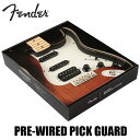 Fender Pre-Wired Strat Pickguard Shawbucker Bridge / Gen 4 Noiseless Neck / Middle HSS -Parchment / 11 Hole PG- 新品[フェンダー][ピックガード][ギターパーツ,リプレイスメントパーツ]