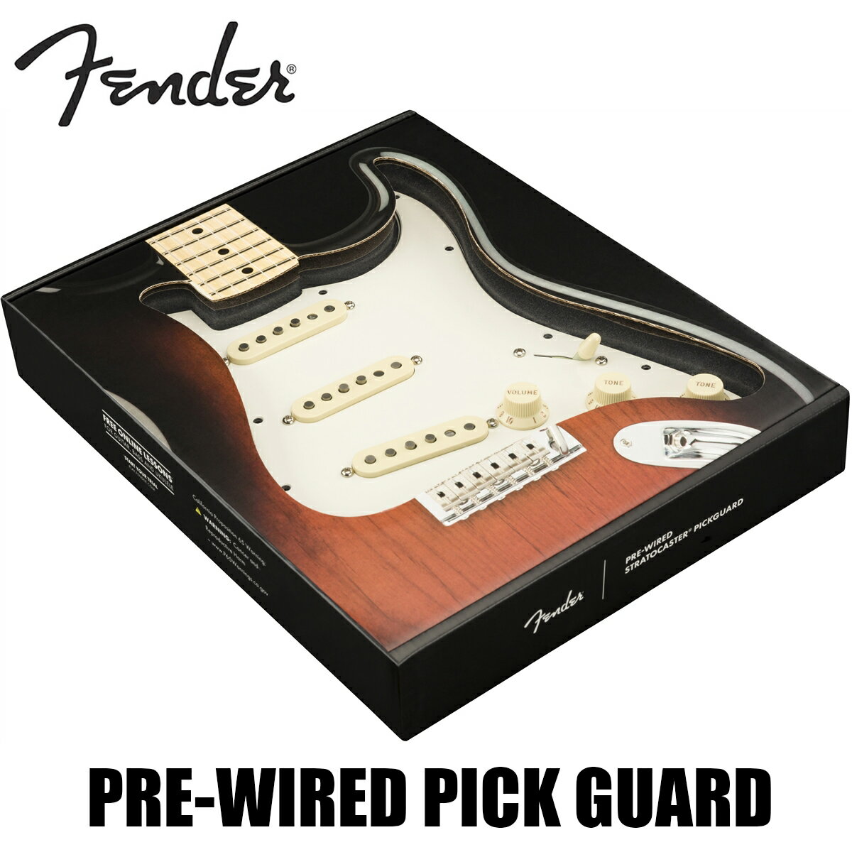Fender Pre-Wired Strat Pickguard Tex-Mex SSS -Parchment / 11 Hole PG- 新品[フェンダー][ピックガード][ギターパーツ,リプレイスメントパーツ]