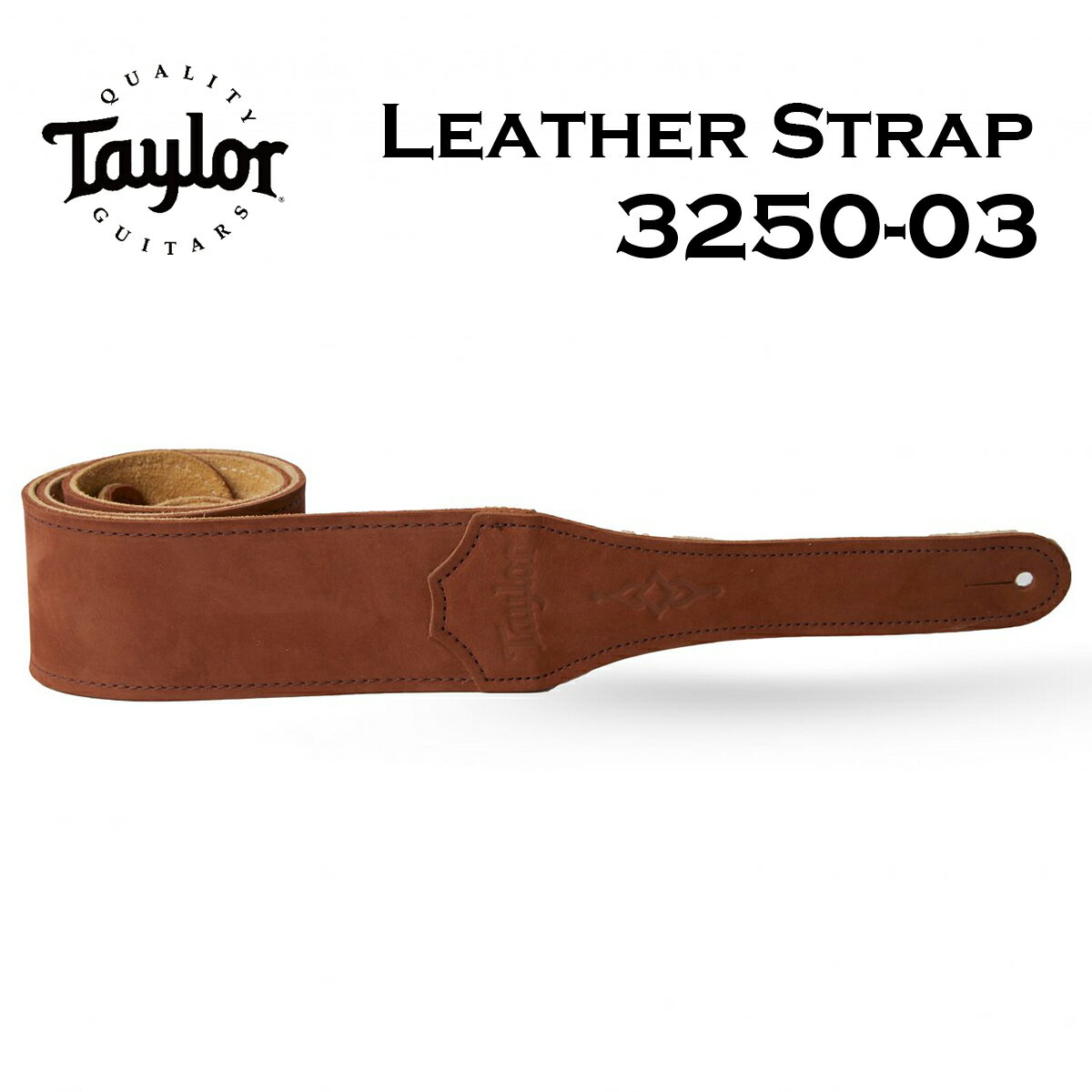 Taylor 3250-03 Gemstone Strap / Medium Brown 新品 レザーストラップ[テイラー][Leather][ブラウン,茶][ギター/ベース用]