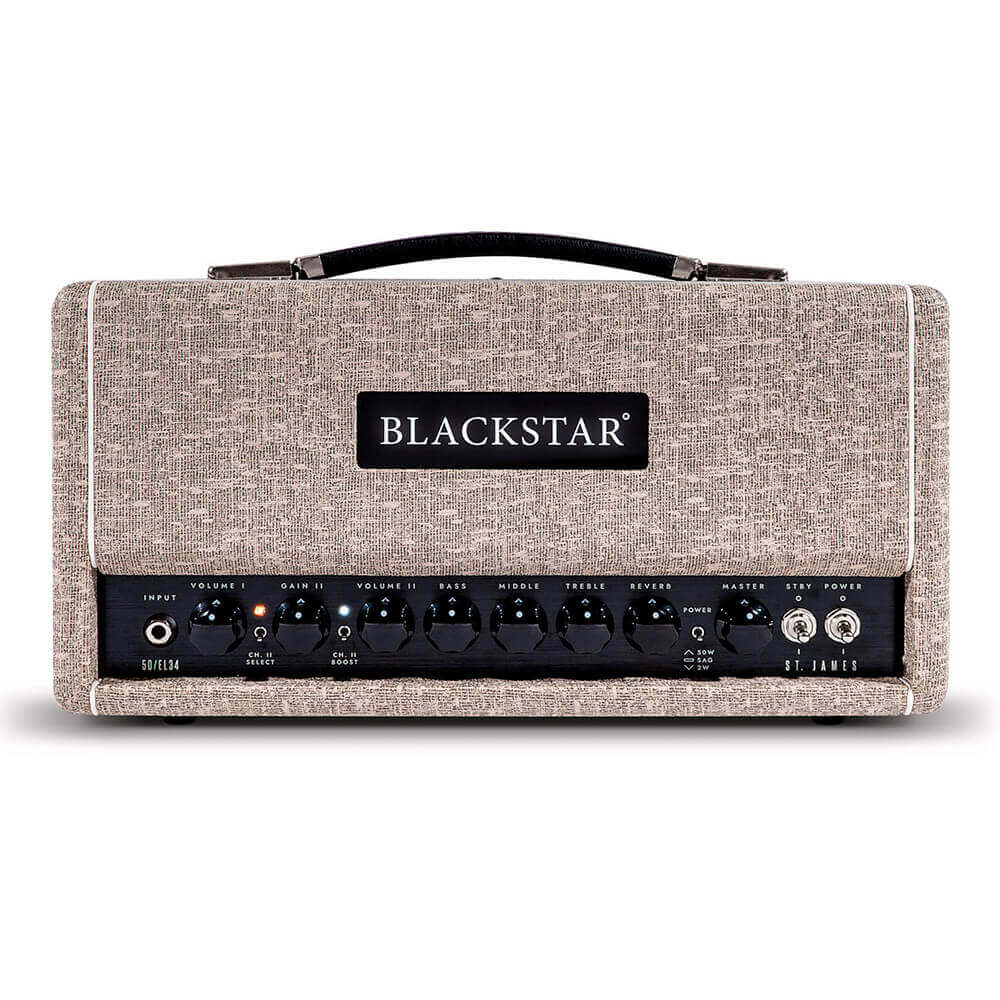 【新品アウトレット特価】Blackstar SAINT JAMES St. James 50 EL34 Head新品 キャビネットシミュレーター搭載型真空管アンプ[ブラックスター][セイントジェームス][Guitar Amplifier,ギターアンプヘッド]