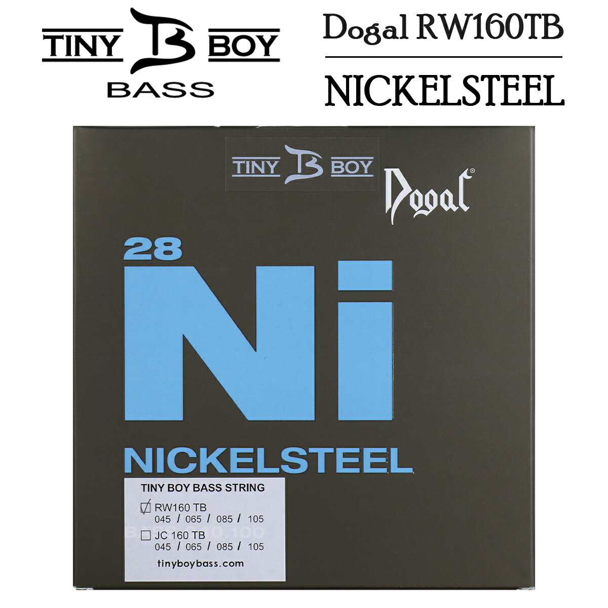 TINY BOY RW160TB ~Round Wound~ 新品[タイニーボーイ][ラウンドワウンド,弦][Bass,ベース]