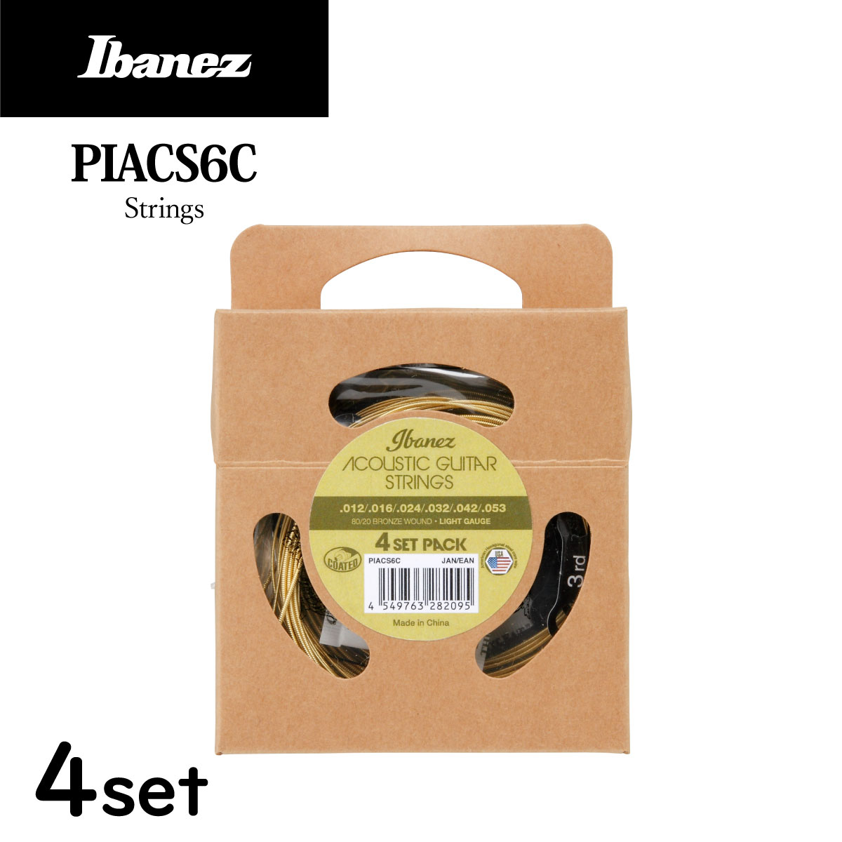 Ibanez PIACS6C 4set pack 쥭Ѹ [Хˡ][Strings][Acoustic Guitar,ƥå]