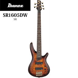 Ibanez Premium SR1605DW -DEL (Dragon Eye Burst Low Gloss)- 新品[アイバニーズ][Brown,Natural,ナチュラル,ブラウン,茶][Electric Bass,エレキベース][5Strings,5弦]