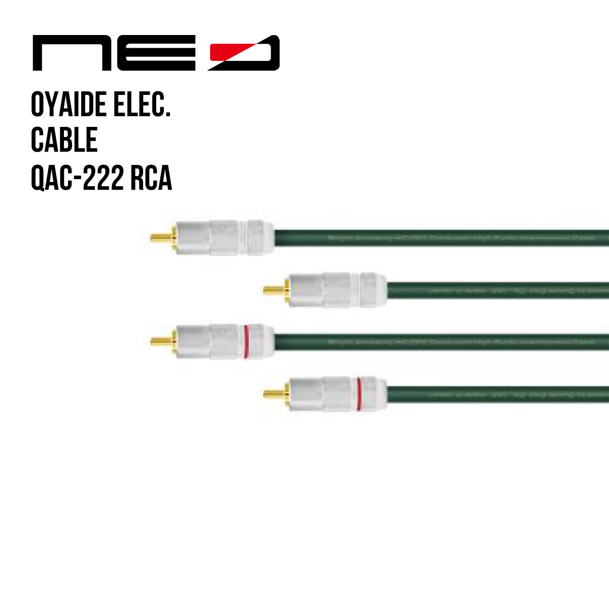 オヤイデ電気 NEOケーブル QAC-222 RCA/2.0 (RCA-RCA 2m)[OYAIDE][Line Cable]