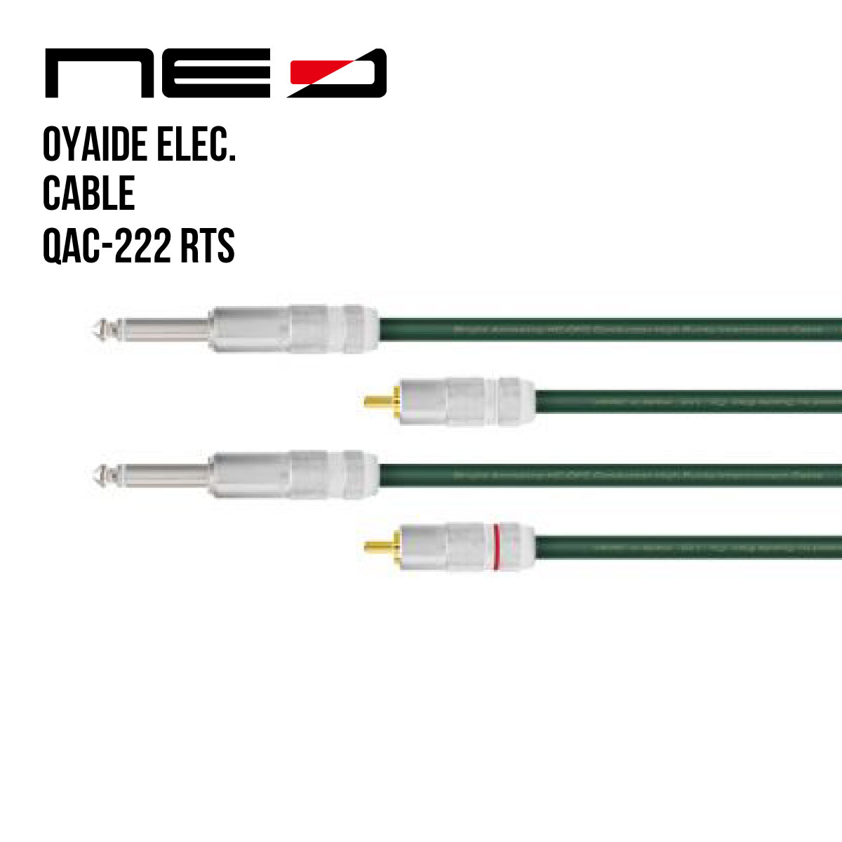 䥤ŵ NEO֥ QAC-222 RTS/2.0 (RCA-TS 2m)[OYAIDE][Line Cable]