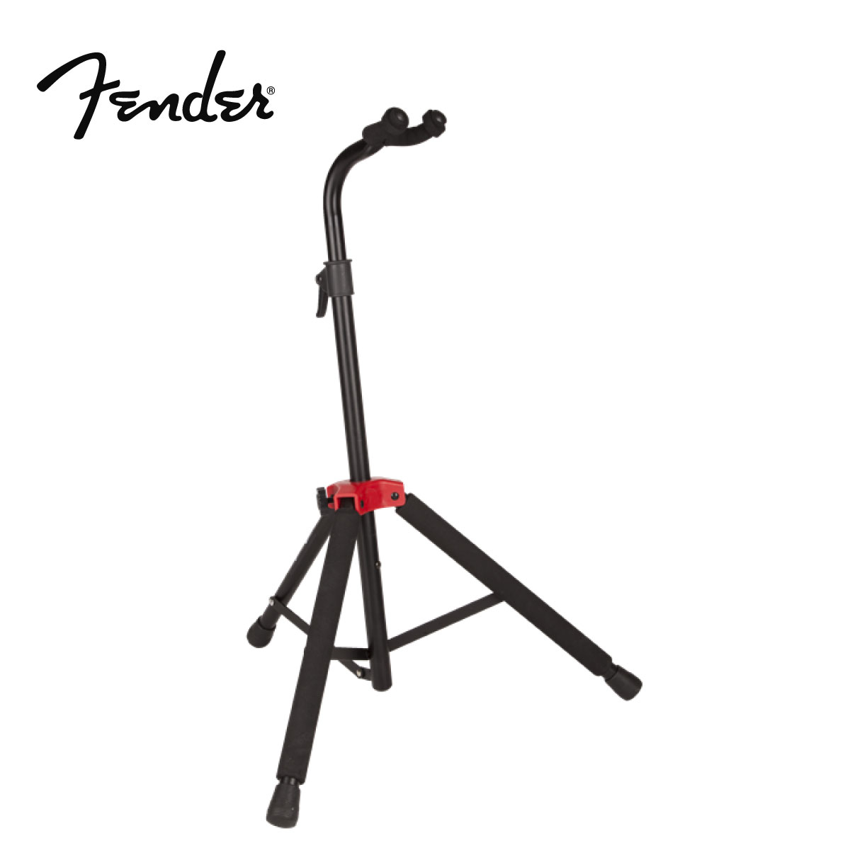 【ラッカー塗装対応】Fender Deluxe Hanging Guitar Stand -Black / Red- 新品 フェンダー ギタースタンド ブラックレッド,黒,赤