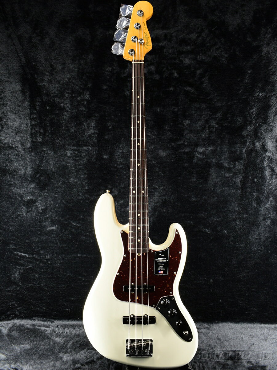 Fender USA American Professional II Jazz Bass -Olympic White / Rosewood- 新品[フェンダー][アメリカンプロフェッショナル,アメプロ][ジャズベース][ホワイト,白]
