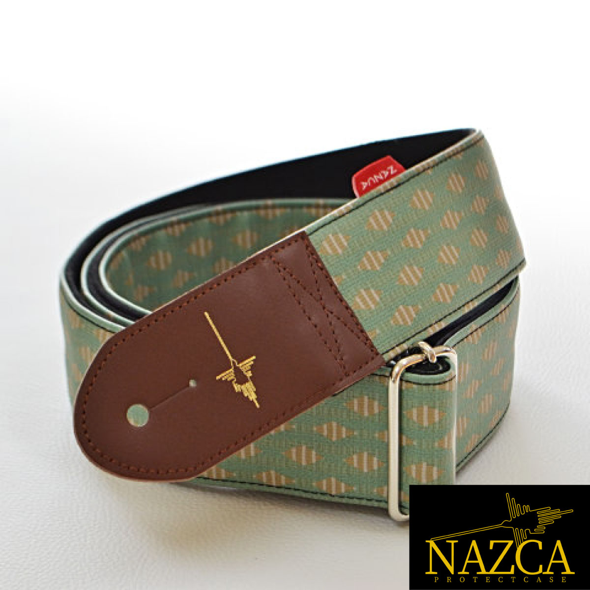 NAZCA STRAP Green Diamond 新品 ギター/ベース用ストラップ[ナスカ][日本製][Guitar Strap][グリーン,緑]