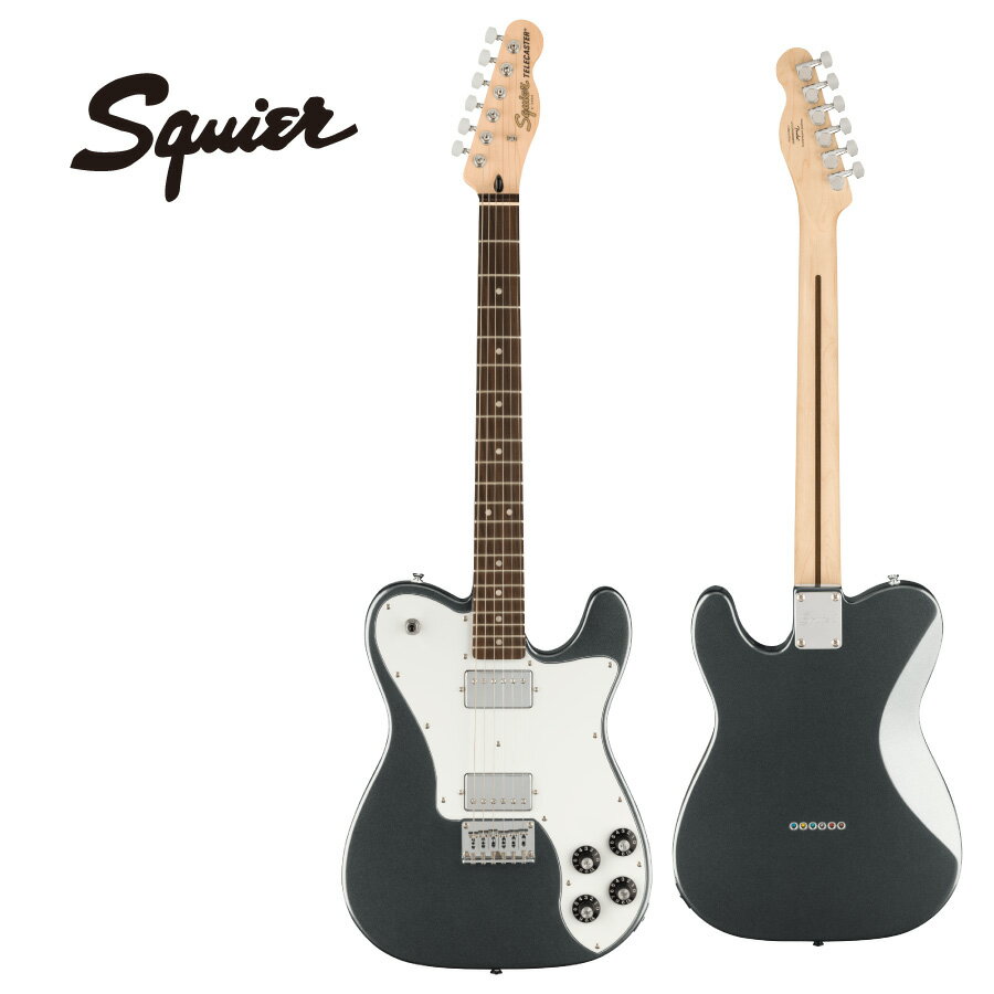 Squier Affinity Series Telecaster Deluxe -Charcoal Frost Metallic / Laurel- 新品 チャコールフロストメタリック[Fender,スクワイヤー,フェンダー][テレキャスターデラックス][Gray,グレー][ローレル][Electric Guitar,エレキギター]
