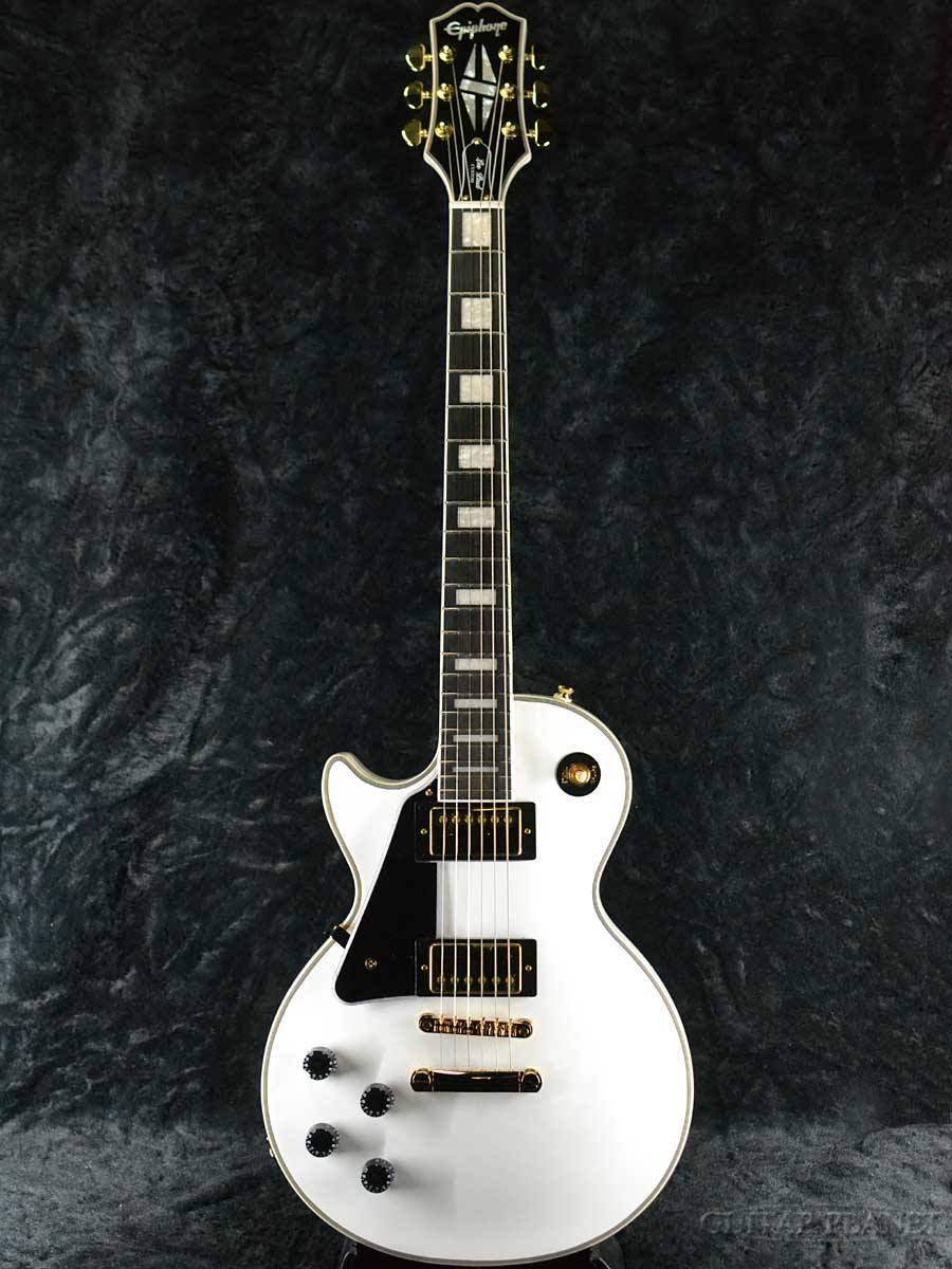 Epiphone Les Paul Custom Left Hand -Alpine White- 新品 アルペンホワイト[エピフォン][白][レスポールカスタム][Lefty,レフティ,左利き][エレキギター,Electric Guitar]
