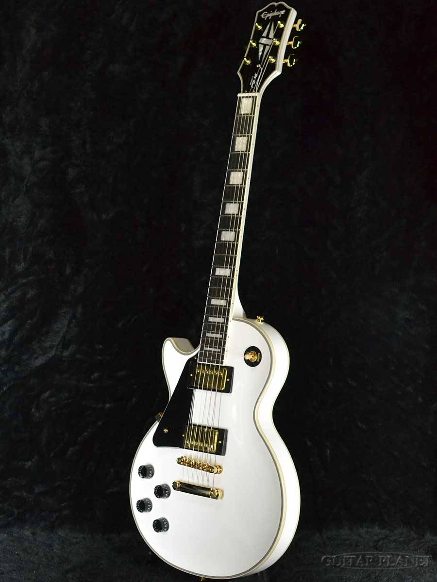 Epiphone Les Paul Custom Left Hand -Alpine White- 新品 アルペンホワイト[エピフォン][白][レスポールカスタム][Lefty,レフティ,左利き][エレキギター,Electric Guitar]