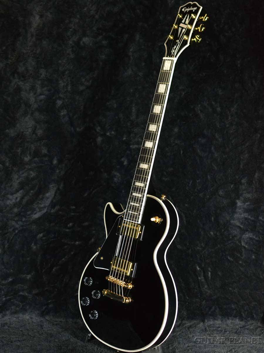 Epiphone Les Paul Custom Left Hand -Ebony- 新品 エボニー[エピフォン][Black,ブラック,黒][レスポールカスタム][Lefty,レフティ,左利き][エレキギター,Electric Guitar]