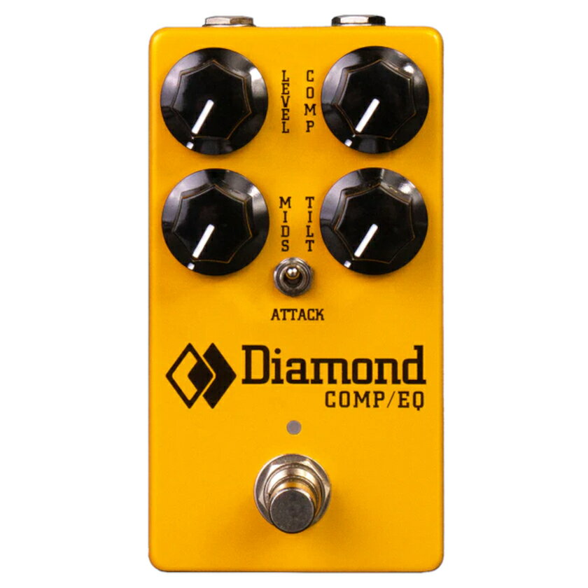 プロフェッショナル・ボードの必需品、Diamond Pedals が新シリーズを携えて待望の復活！ Diamond Pedals の理念は、 “Innovating Sonic Excellence” 。ギター信号処理の分野で新しい機能を導入し、音質を向上させていくことです。 既存品のクローンを作るのではなく、各製品がオリジナリティを持ちながら、洗練され使い勝手の良いものであることを目指します。 ユーザーにクリエイティビティと興奮を与えるために、情熱とこだわりを持って設計・製造しています。 世界的パンデミック下の 2021年、Polyblend Systems 社は、Diamond ブランドと共に閉業を余儀なくされました。 偉大な Diamond ブランドの歴史を継承し存続させるために、SolidGoldFX がブランド、商標、知的財産権を取得しました。 2年間にわたる研究、開発、製造の末、Greg とモントリオールに拠点を置く新チームは、オリジナルのデザインをベースに 5 つの新しいフラッグシップペダル、「BASS COMP/EQ」、「COMP/EQ」、「DRIVE」、「MEMORY LANE」、「TREMOLO」を発表しました。 これからも Diamond の開発は継続され、その DNA は生き続けます。 ※ SolidGoldFX と Diamond は、カナダのモントリオールにある同一工場で製造されますが、2 つのブランドが統合されるということではありません。オリジナルの回路に変更はありませんが、パーツと製造工程を刷新した最新ヴァージョンとして待望の復活を遂げました。 お問い合わせフリーダイヤル：0120-37-9630　