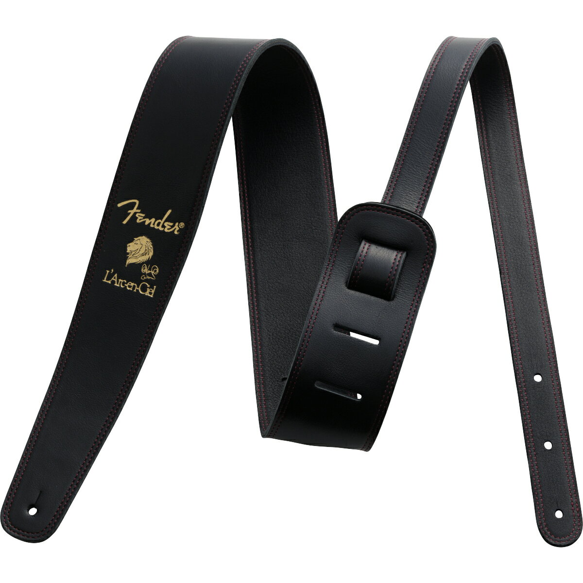 Fender KEN SIGNATURE STRAP -Black- 新品 ギター/ベースストラップ フェンダー L 039 Arc~en~Ciel,ラルクアンシエル Leather Strap,レザーストラップ,革